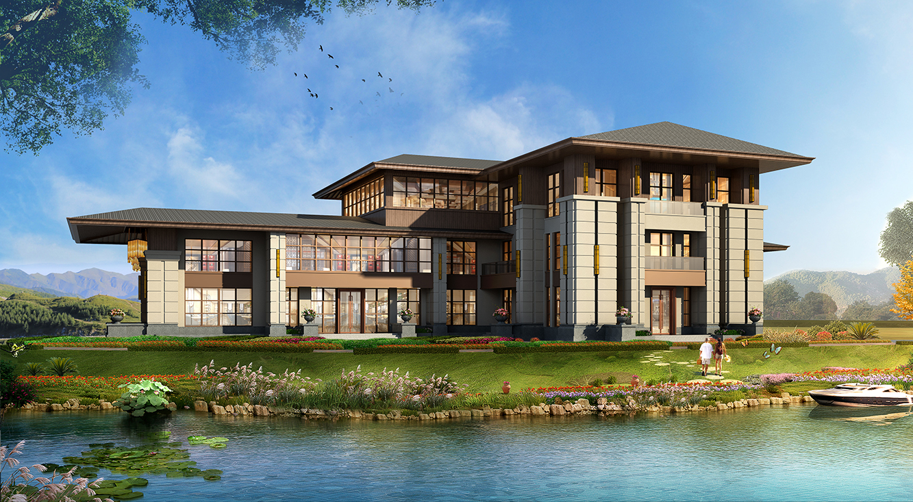 红安鹿鸣山庄服务中心 (幕墙)